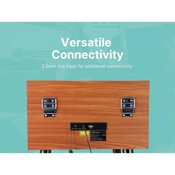 Victor® Newbury 8-in-1 Bluetooth Turntable Music Center