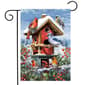 Briarwood Lane Winter Birdhouse Gathering Garden Flag - image 1