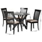 Baxton Studio Bailey Modern Dark Brown Wood 5pc. Dining Set - image 8