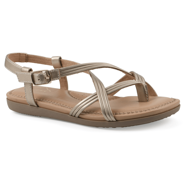 Womens Cliffs by White Mountain Frania Crisscross Straps Sandals - image 