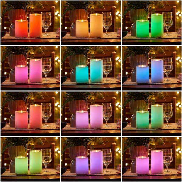 Color Change 7in. Pillar Candle with Remote