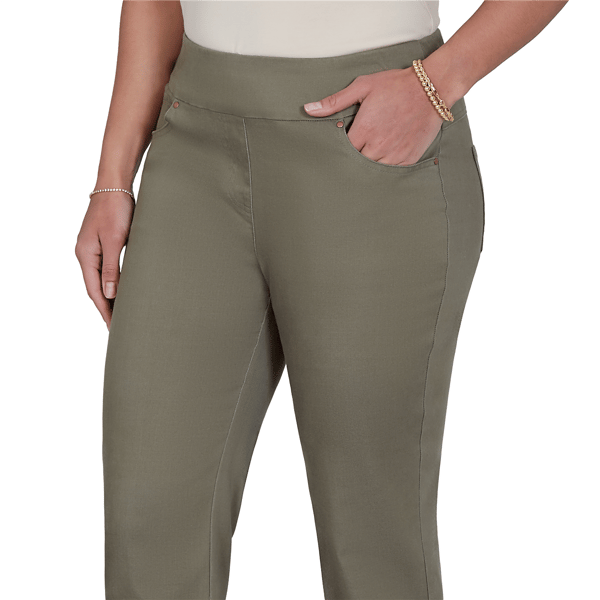 Womens Ruby Rd. Sedona Escape Pleated Hem Denim Ankle Pants