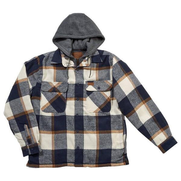 Mens Mountain Ridge Flannel Tik Tok Jacket - Blue/Tan - image 