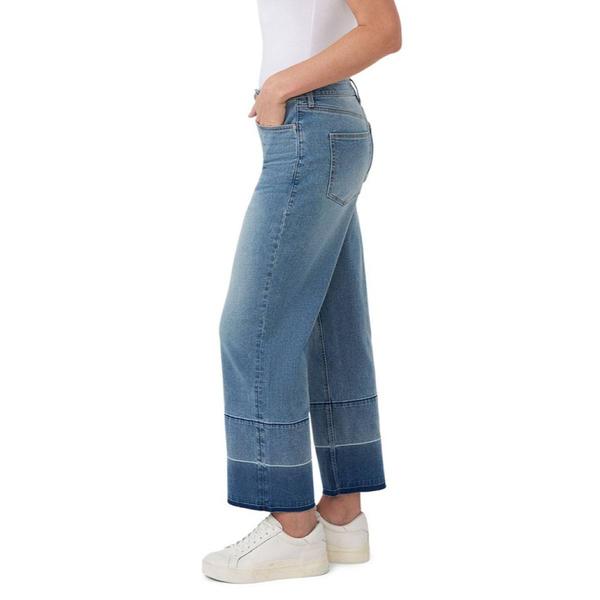 Womens Seven7 Released Hem Wide Leg Jeans