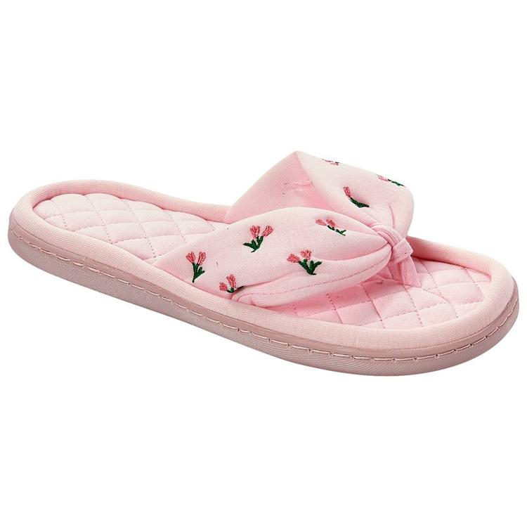 Womens Nanette Lepore Jersey Thong Slippers