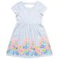Girls &#40;7-12&#41; Freestyle Revolution Stripe Flower Border Dress - image 1