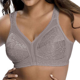 Women's Playtex US474C 18 Hour Ultimate Lift and Support Wirefree Bra (Grey  Heather 44DDD)