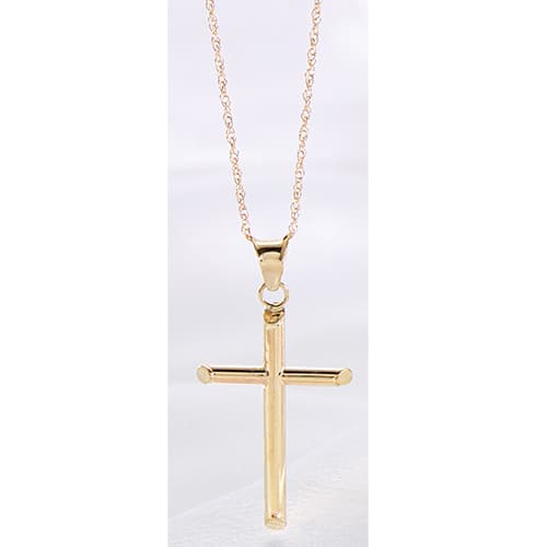 Gold Classics™ Gold 3D Hollow Cross Necklace