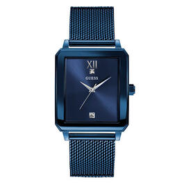 Mens Guess Blue Ionic Plated Bracelet Watch - U1074G2