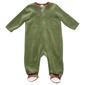 Baby Girl (3-9M) Little Me(R) Horses Velour Footie - image 1