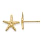 Gold Classics(tm) 14kt. 11m Starfish Stud Earrings - image 1