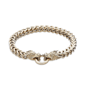 Mens Lynx Gold-Tone Ion Plated Stainless Steel Dragon Bracelet - image 1