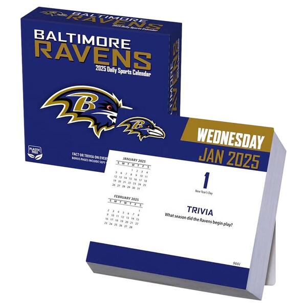 Lang&#40;R&#41; 2025 Baltimore Ravens Box Calendar - image 