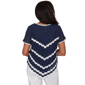 Womens Alfred Dunner Port Side Scallop Chevron Crochet Sweater - image 2