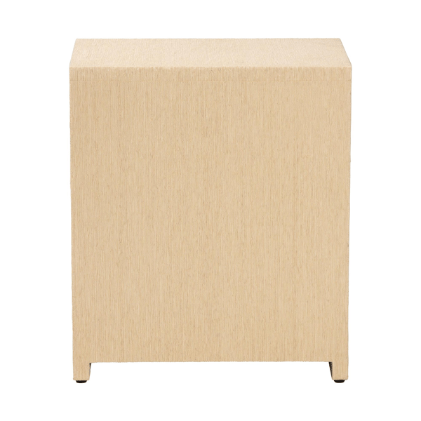 bali & pari William Grasscloth 1-Drawer Nightstand with Shelves