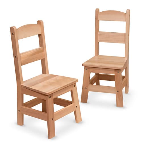 Melissa &amp; Doug(R) Wooden Chair Pair - image 