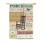 Evergreen Porch Rules Garden Flag - image 1