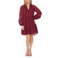 Petite MSK Long Sleeve Clip Dot Tier A-Line Dress - image 3
