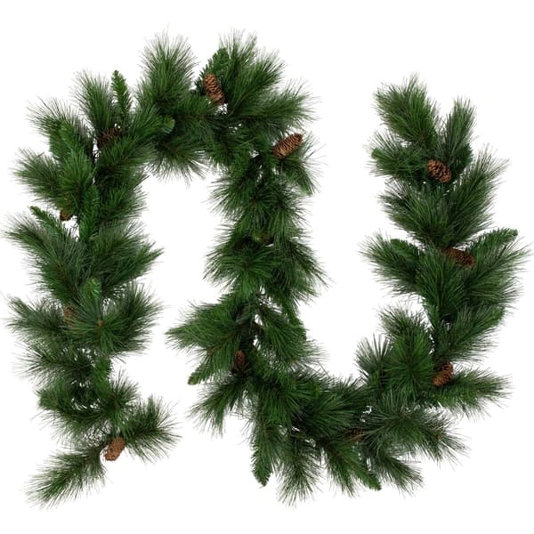 Northlight White Valley Pine Cones Artificial Christmas Garland