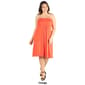 Plus Size 24/7 Comfort Apparel Empire Waist Strapless Mini Dress - image 4