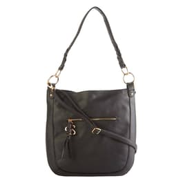 Jessica Simpson Collection Black, Cloud Gray & Truffle Patchwork Helena Hobo, Best Price and Reviews