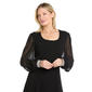 Womens R&M Richards Long Sheer Sleeve A-Line Dress - image 3
