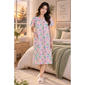 Womens Elegant Emily Short Sleeve Floral Trapunto Duster - image 1
