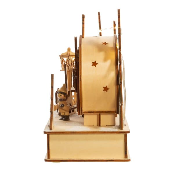 Kurt S. Adler 7in. Wooden Light Up Camping Scene