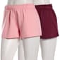 Juniors Eye Candy 2pk. Fleece Pull On Shorts w/ Side Slit - image 1