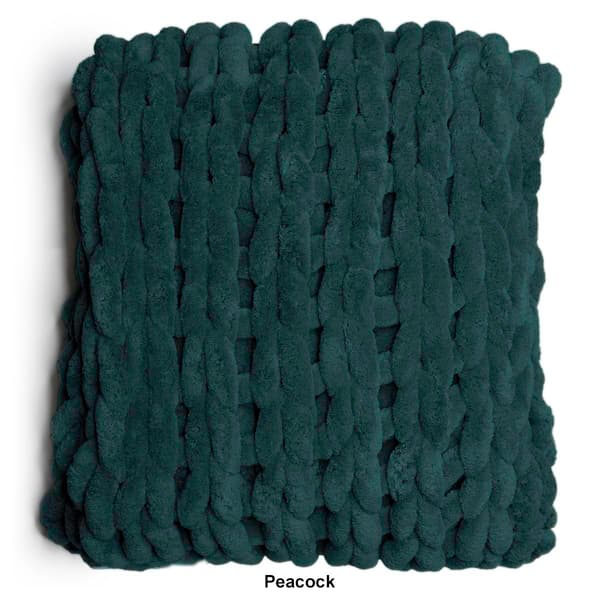 Donna Sharp Solid Chenille Knitted Throw Blanket