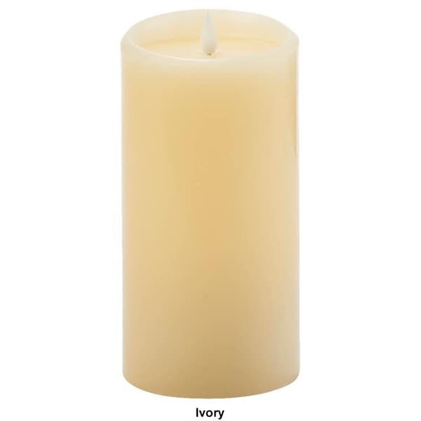 Illure 4x8 Wax Core Pillar LED Candle w/ Remote