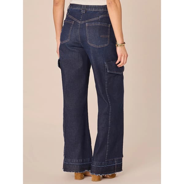 Womens Democracy "Ab"solution&#174; Skyrise Cargo Frayed Hem Jeans