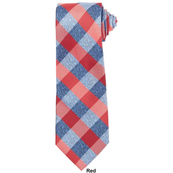 Mens John Henry® Char Plaid Tie