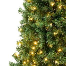 National Tree 7.5ft Linden Spruce Wrapped Pre-Lit Christmas Tree