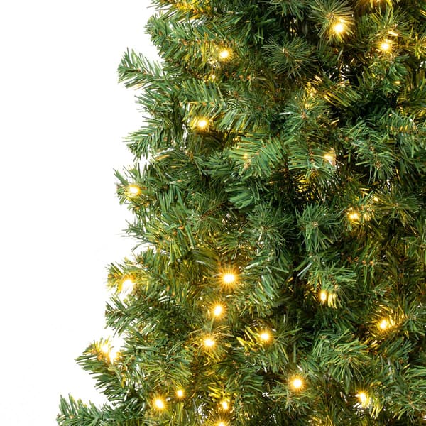 National Tree 7.5ft Linden Spruce Wrapped Pre-Lit Christmas Tree