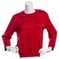 Womens Nicole Miller 3/4 Sleeve Sweater w/ Rhinestone Bow - image 1