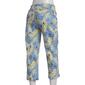 Womens Zac & Rachel Pull On Paisley Crop Casual Pants - image 2