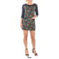 Womens 24/7 Comfort Apparel Abstract 3/4 Sleeve A-Line Dress - image 5