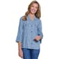Petite Multiples 3/4 Flounce Sleeve Peplum Jacket w/ Fringe - image 1