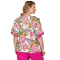 Plus Size Ruby Rd. Hothouse Florals Short Sleeve Tropical Blouse - image 2