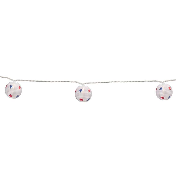 Northlight Seasonal Star Paper Lantern Lights - 10 Count