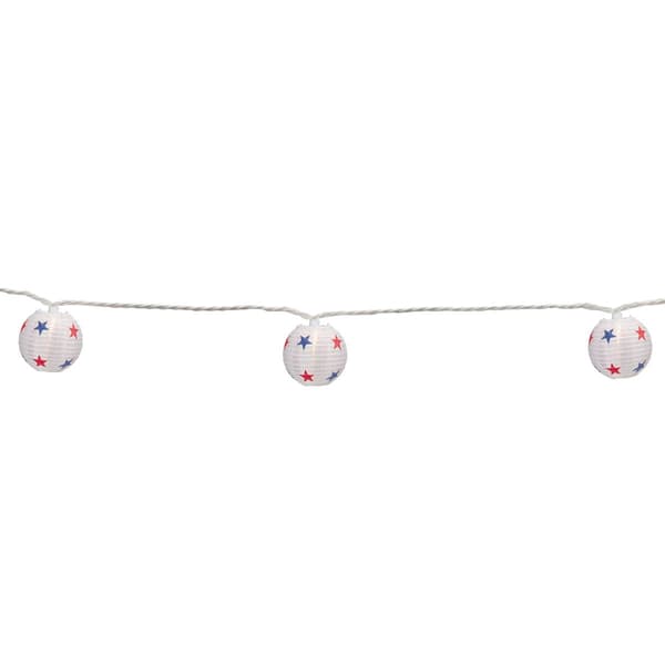 Northlight Seasonal Star Paper Lantern Lights - 10 Count