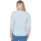 Womens Alfred Dunner Beachcomber Scenic Beach Embroidery Tee - image 2