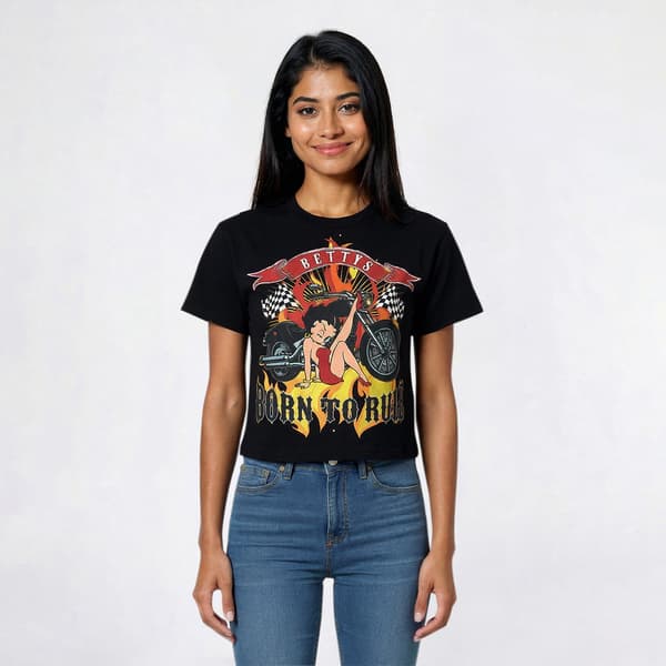 Juniors C-Life Betty Born To Rule Crop Tee - image 