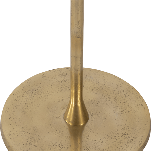 Sagebrook Home 24in. Gold Finish Round Accent Table