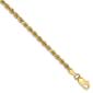 Gold Classics&#40;tm&#41; 10kt. Gold 2.75mm Rope Chain Ankle Bracelet - image 1