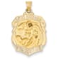Gold Classics(tm) 14kt. Polished & Satin St. Michael Pendant - image 1