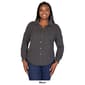 Plus Size 24/7 Comfort Apparel Ribbed Button-Up Collared Shirt - image 6