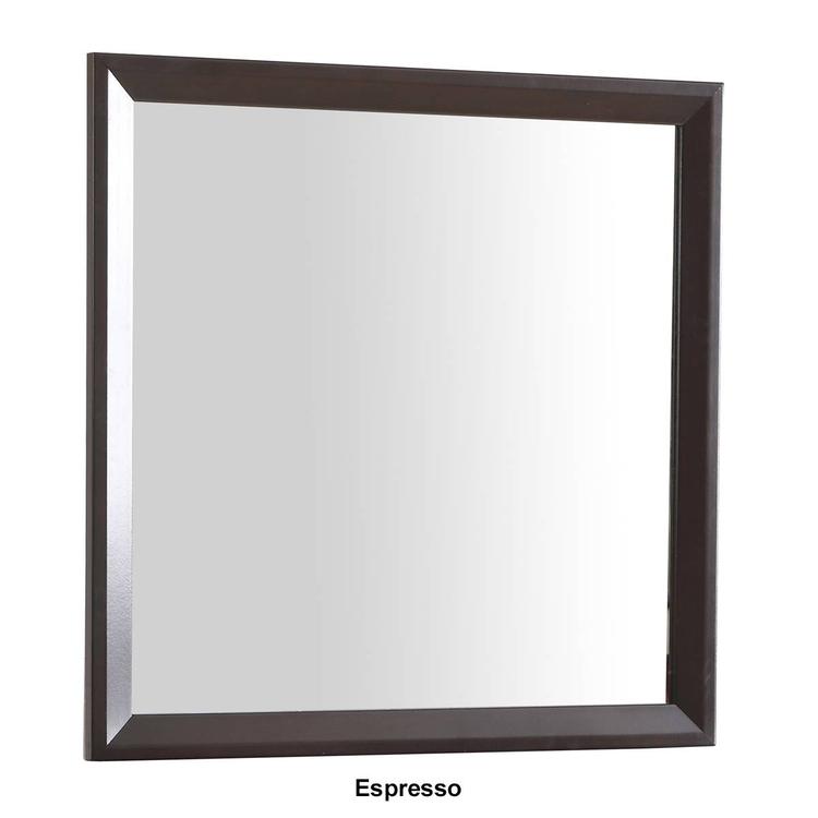 Passion Furniture Classic Square Framed Dresser Mirror - 36x36