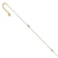 Gold Classics&#40;tm&#41; 14kt. Gold Two-Tone Mirror Bead 9in. Anklet - image 1